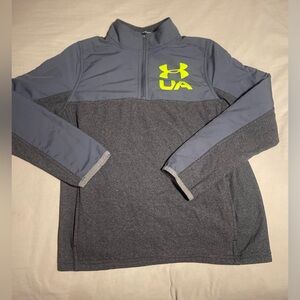 Under Armour Youth Med Quarter Zip Pullover Hoodie Boys Athletic Wear